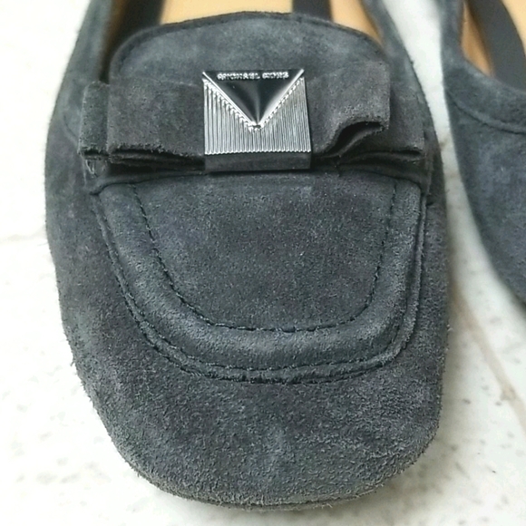 MICHAEL KORS suede loafers MK ballet flats grey - Picture 3 of 11